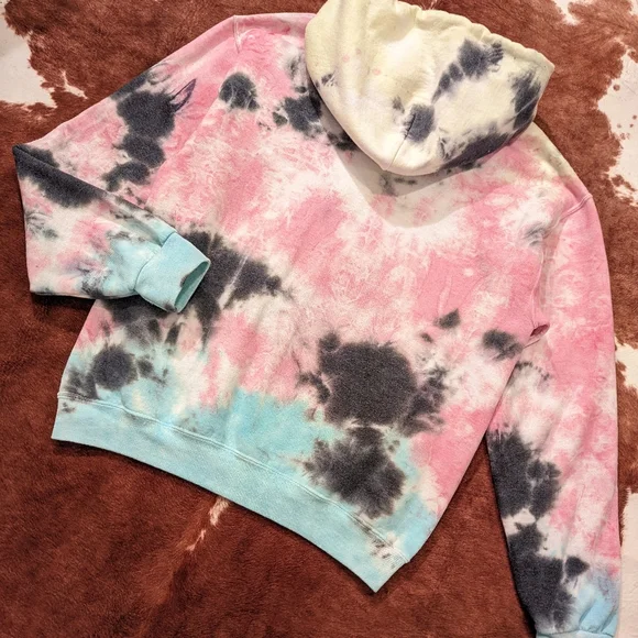 Artist Union Tie Dye Hooded Pullover Sweatshirt - Picture 10 of 14